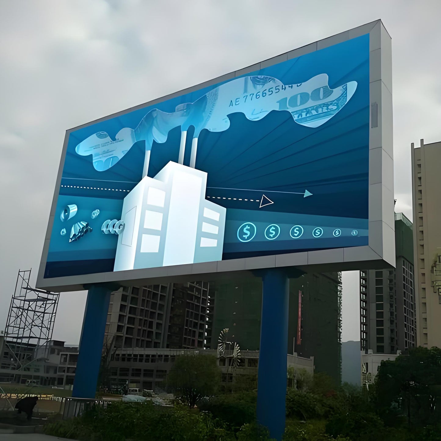Outstanding Choice - 960mm * 960mm Outdoor Fixed Installation LED Screen, Illuminating the Outdoor Visual World (Price for reference)