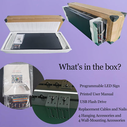 Outdoor P10 LED Scrolling Programmable Sign, Bright High Visibility Digital Led Signage Displays, Message Signs for Business, Restaurant, Window Shop