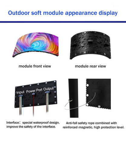 Indoor Flexible Screen - 960mm * 960mm Sheet Metal Cabinet Full-color Screen, Creating Dynamic Indoor Special-shaped Displays (Prices for Special Shapes Calculated Based on the Actual Design)
