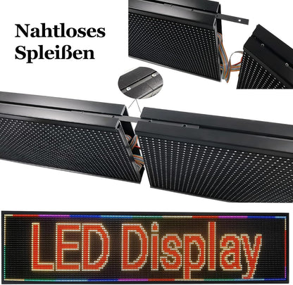 Outdoor P10 LED Scrolling Programmable Sign, Bright High Visibility Digital Led Signage Displays, Message Signs for Business, Restaurant, Window Shop