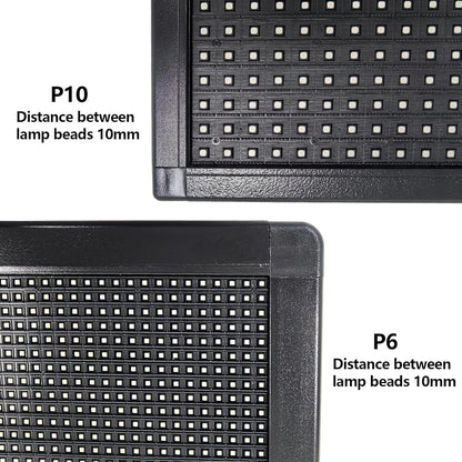 P6 Outdoor LED Sign with 160x64 Resolution, 40''x17'' Full Color LED Scrolling programmable Sign, WiFi + USB led Digital Signage to Display Customized Text, Images and Video for Business Advertising